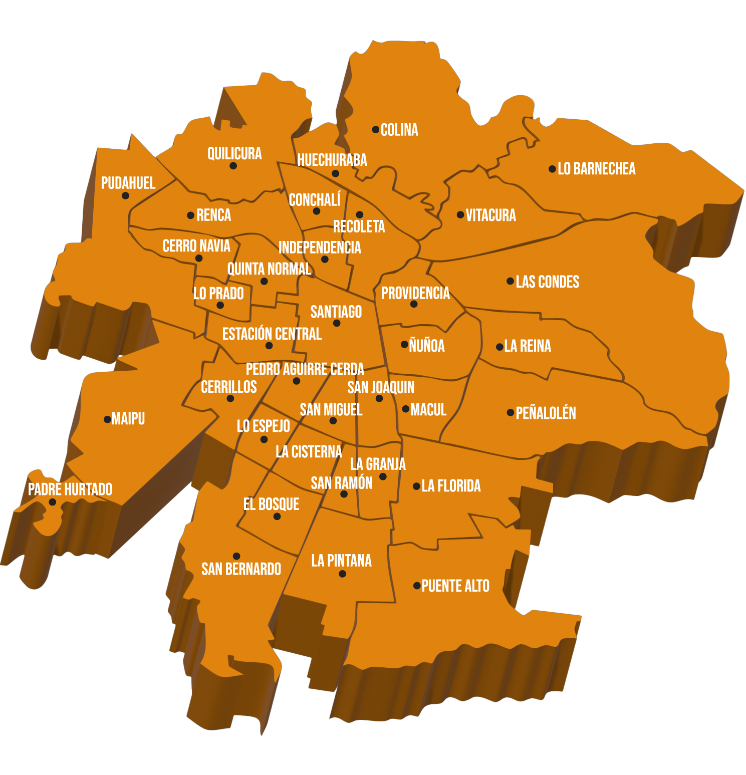 Mapa de Santiago